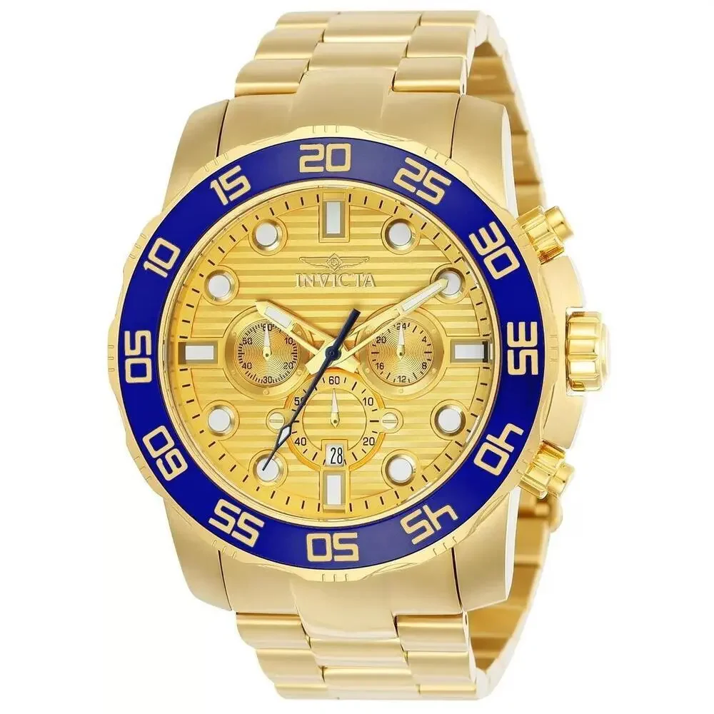 NWT Invicta 22227 Pro Diver | Chronograph | Gold | Men's Watch
